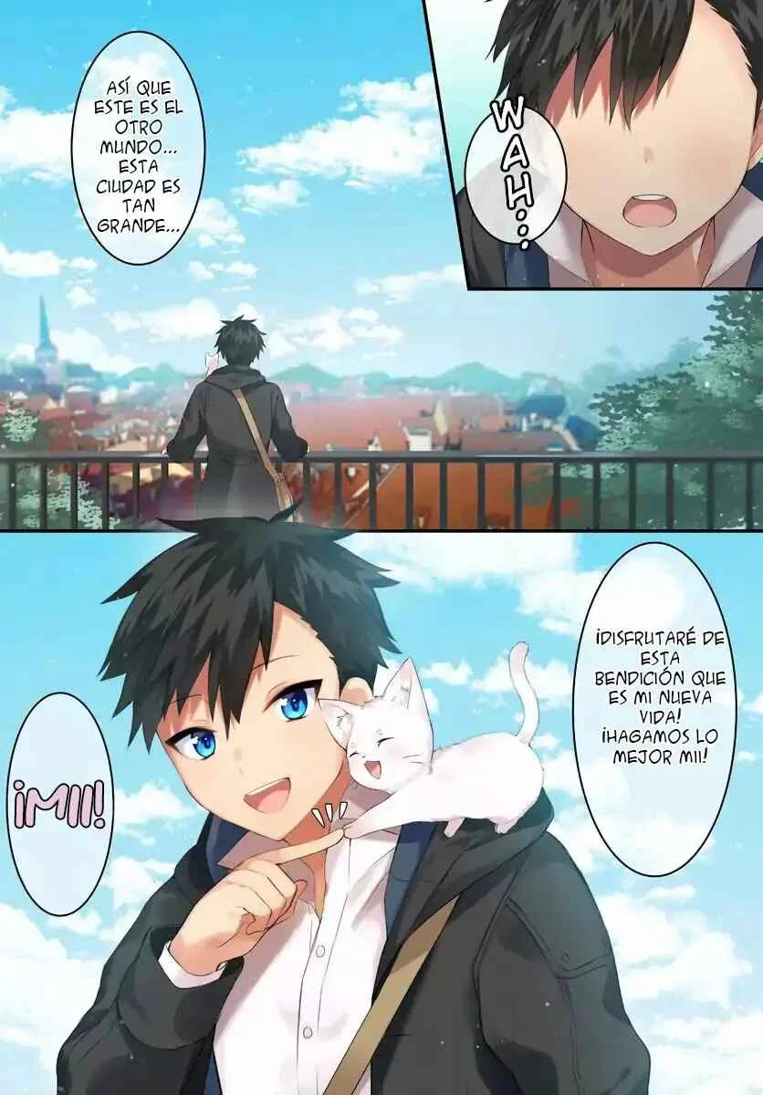 Kami Neko Mii-chan to Neko Youhin Shoukanshi no Isekai Funtouki Capítulo 1 - Page 3