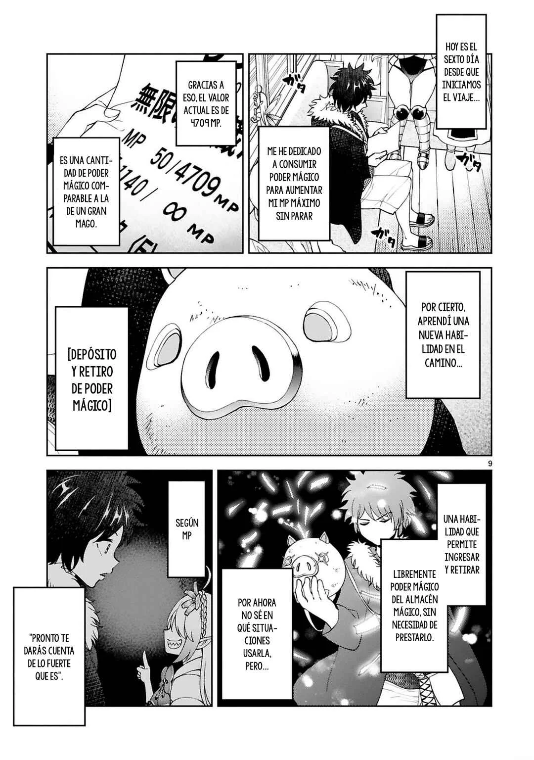 Kashita Maryoku wa "Ribobarai" de Kyousei Choushuu ~Youzumi to Party Tsuihousareta Ore wa, Kawaii Support Yousei to Issho ni Toritateta Maryoku wo Unyou shite Saikyou wo Mezasu.~ Capítulo 5 - Page 9
