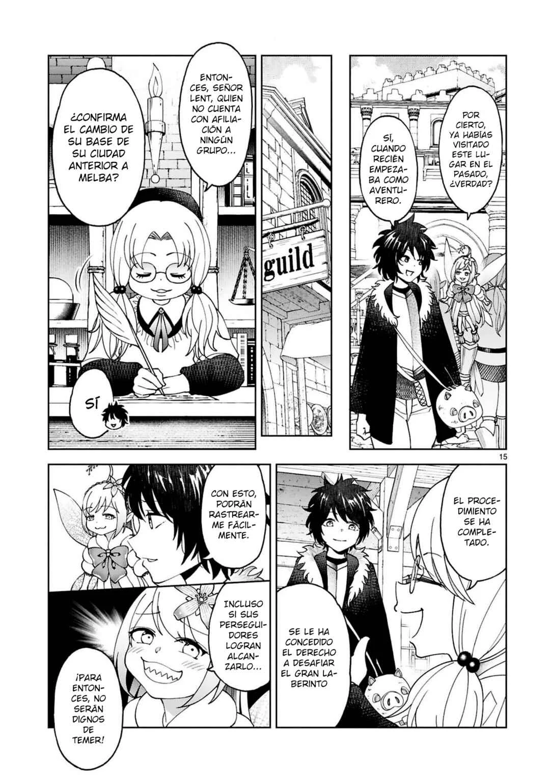 Kashita Maryoku wa "Ribobarai" de Kyousei Choushuu ~Youzumi to Party Tsuihousareta Ore wa, Kawaii Support Yousei to Issho ni Toritateta Maryoku wo Unyou shite Saikyou wo Mezasu.~ Capítulo 5 - Page 15