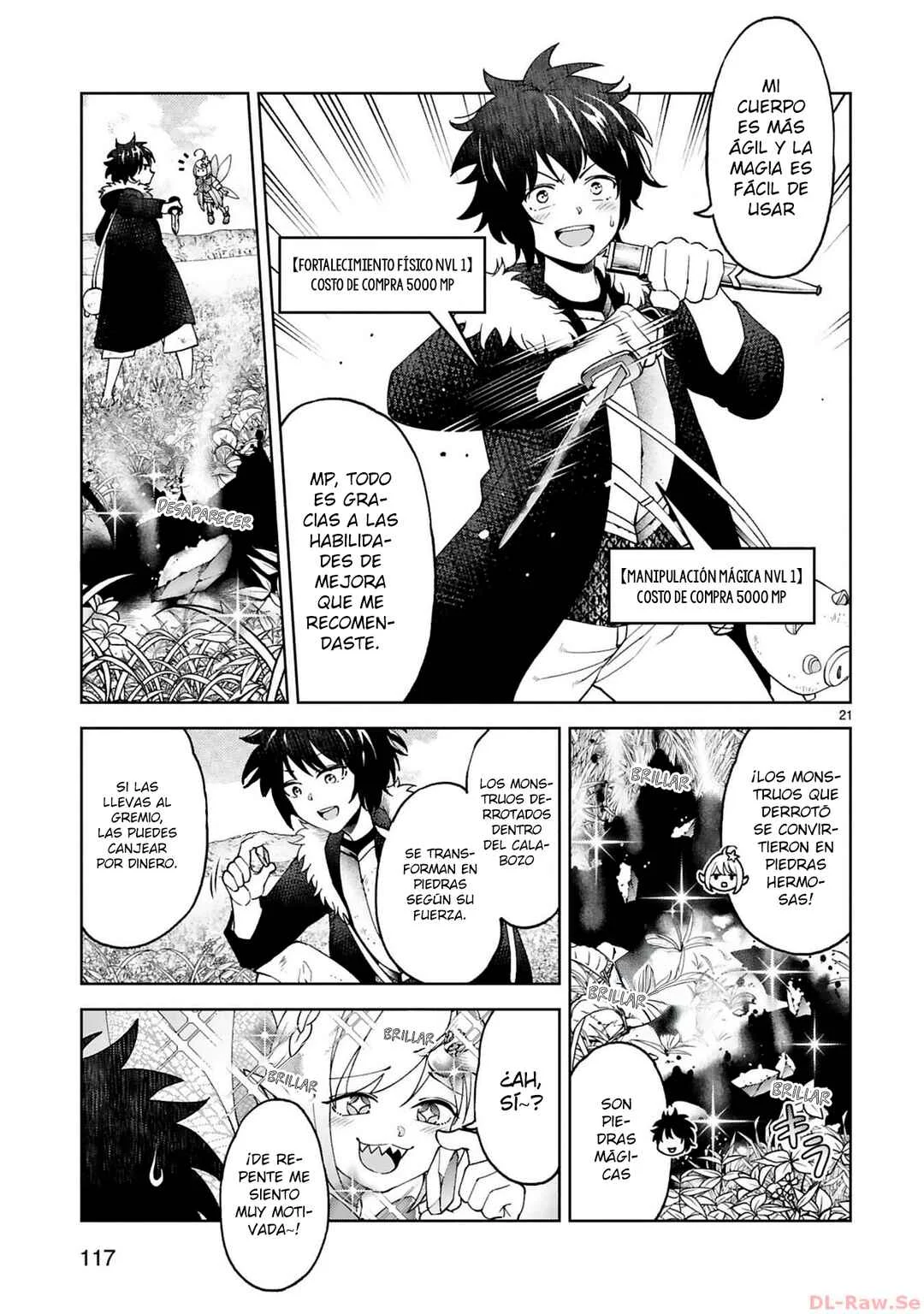 Kashita Maryoku wa "Ribobarai" de Kyousei Choushuu ~Youzumi to Party Tsuihousareta Ore wa, Kawaii Support Yousei to Issho ni Toritateta Maryoku wo Unyou shite Saikyou wo Mezasu.~ Capítulo 5 - Page 21
