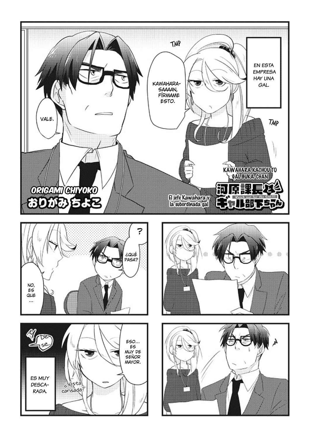 Kawahara Kachou to Gyaru Buka-chan Capítulo 2 - Page 1