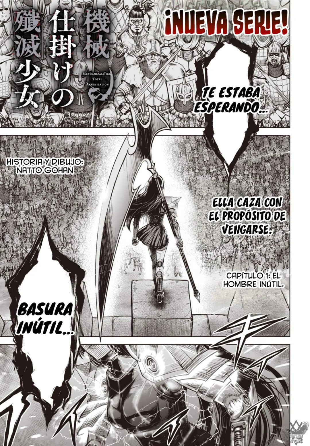 Kikai Shikake no Senmetsu Shoujo Capítulo 1: El Hombre Inútil. - Page 4