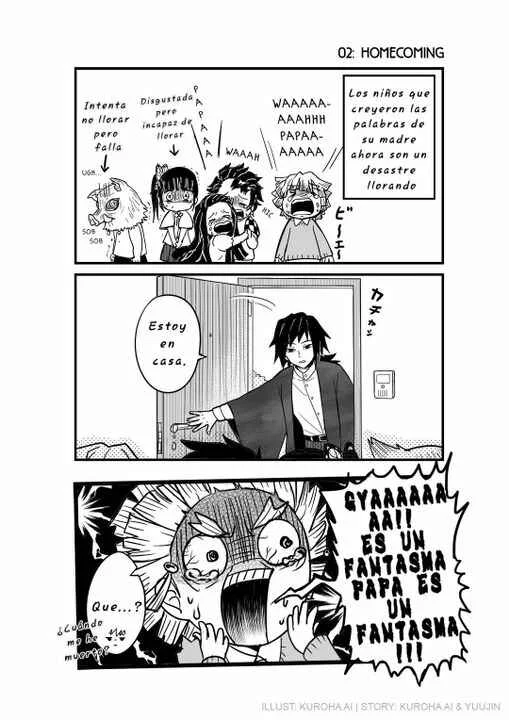 Kimetsu no Yaiba - The Kochou-Tomioka Family (Doujinshi) Capítulo 2: Regreso a Casa - Page 1