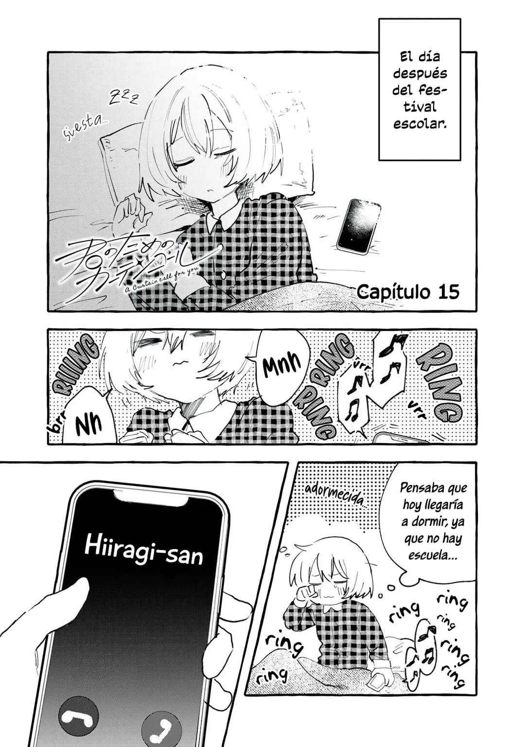 Kimi no Tame no Curtain Call Capítulo 15 - Page 1