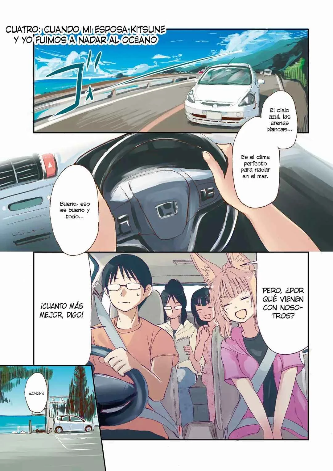 Kitsune no Oyome-chan Capítulo 4: Cuando mi esposa Kitsune y yo fuimos a nadar al océano - Page 2