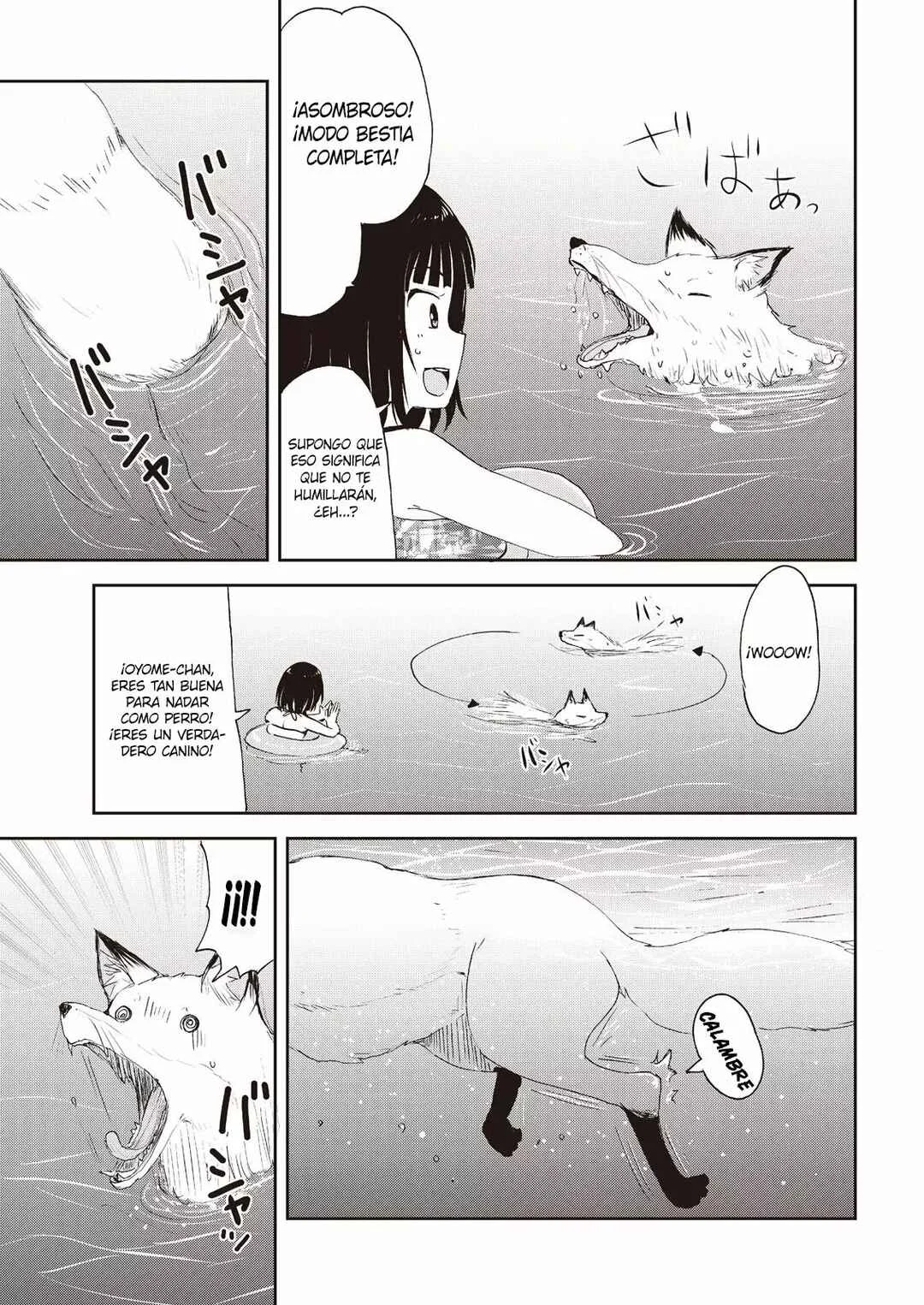Kitsune no Oyome-chan Capítulo 4: Cuando mi esposa Kitsune y yo fuimos a nadar al océano - Page 14