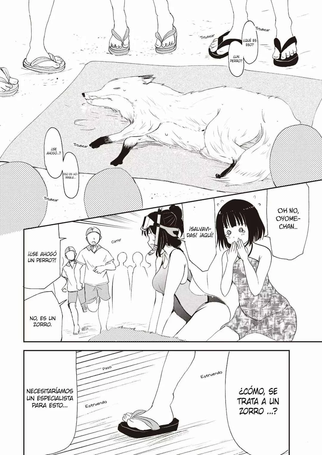 Kitsune no Oyome-chan Capítulo 4: Cuando mi esposa Kitsune y yo fuimos a nadar al océano - Page 17