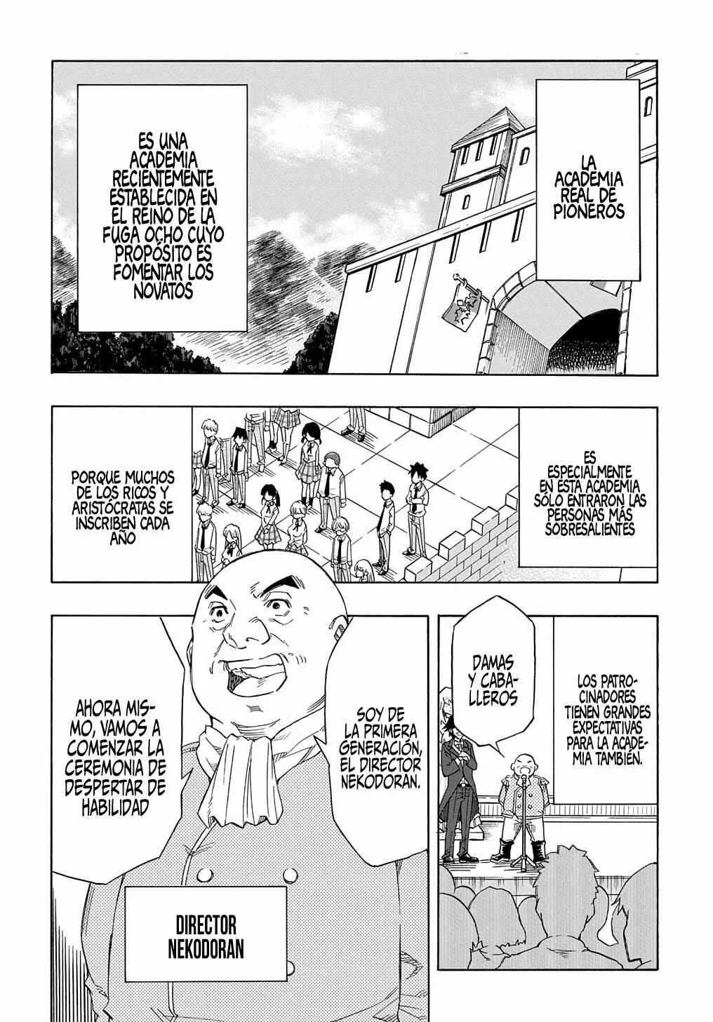 Kiyoubinbou, Jou wo Tateru: Kaitaku Gakuen no Rettousei na no ni, Joukyuu-shoku no Skill to Mahou ga Subete Tsukaemasu Capítulo 1 - Page 2