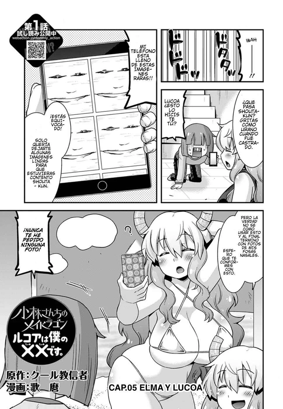 Kobayashi-san Chi no Maid Dragon - Lucoa wa Boku no ×× Desu Capítulo 5: Elma y Lucoa - Page 1