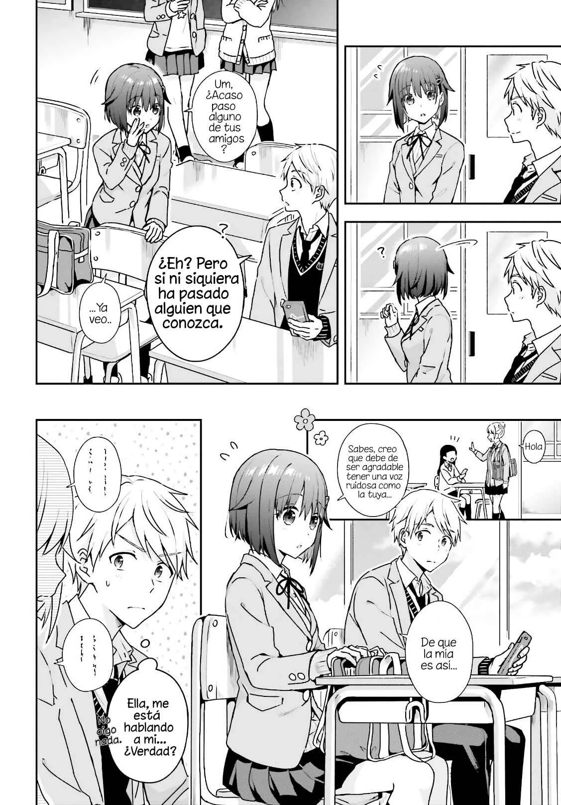 Koe no Chiisai Komori-san to Kusodeka Oogoe no Oobayashi-kun Capítulo 2 - Page 4