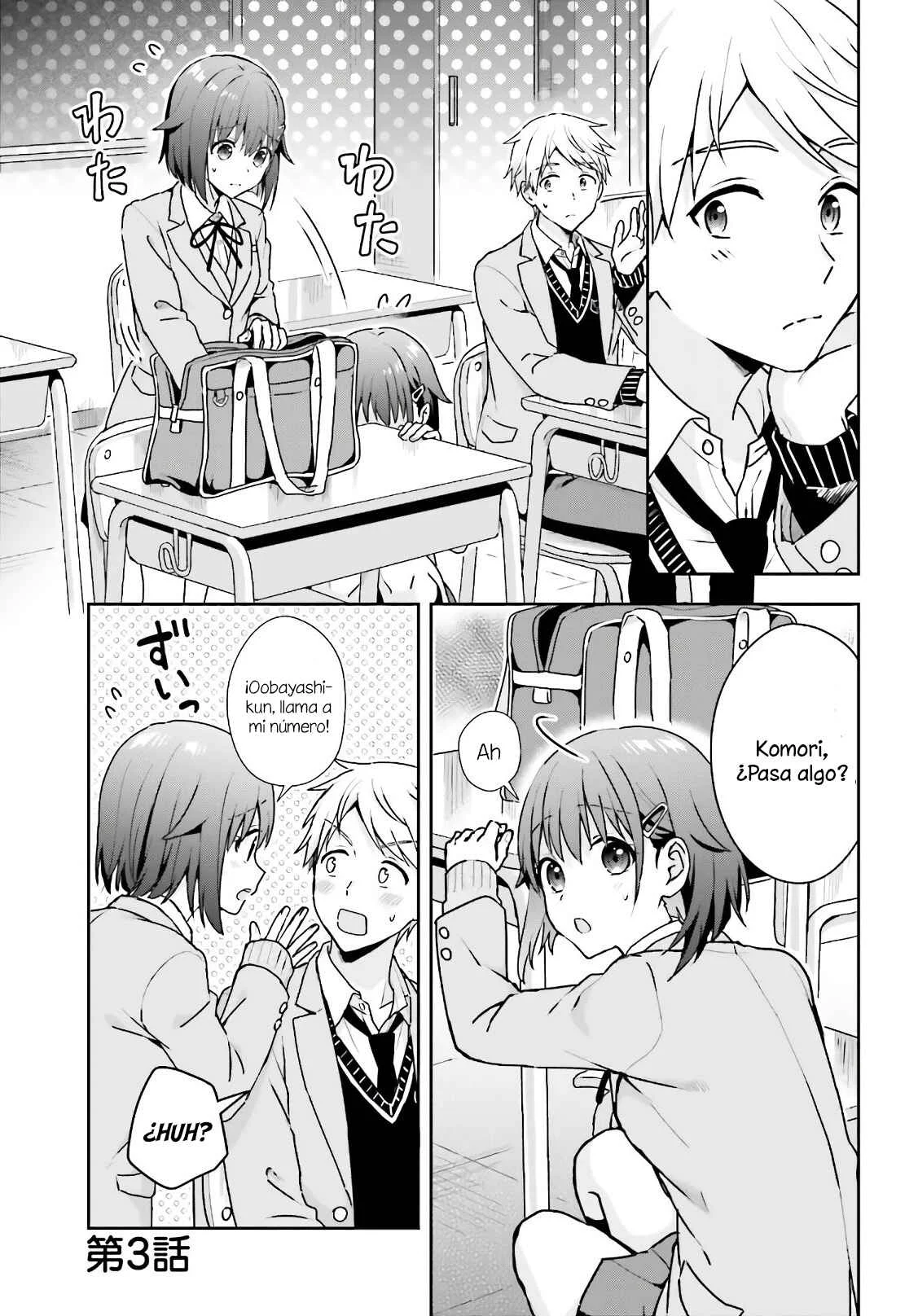 Koe no Chiisai Komori-san to Kusodeka Oogoe no Oobayashi-kun Capítulo 3 - Page 2