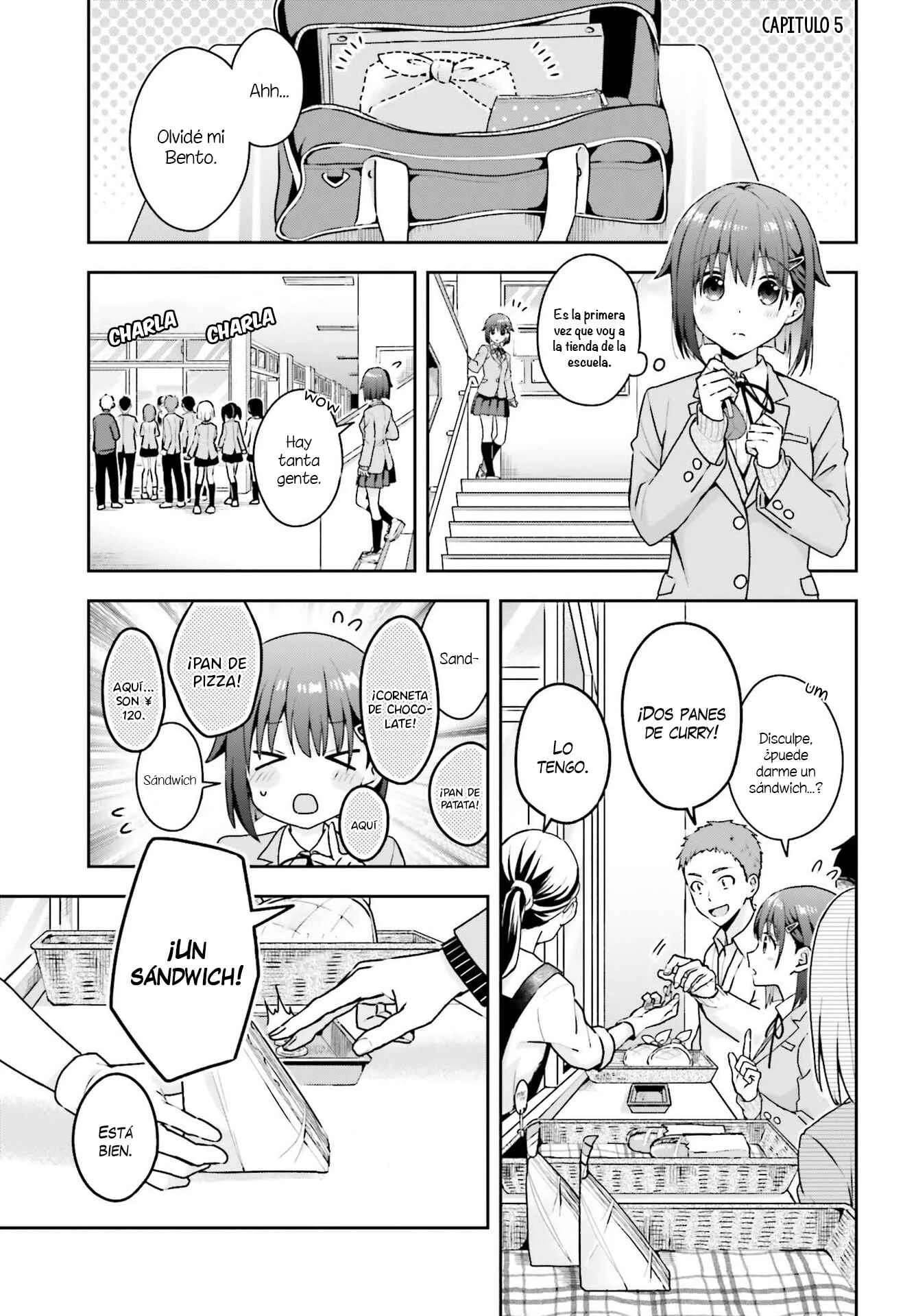 Koe no Chiisai Komori-san to Kusodeka Oogoe no Oobayashi-kun Capítulo 5 - Page 2