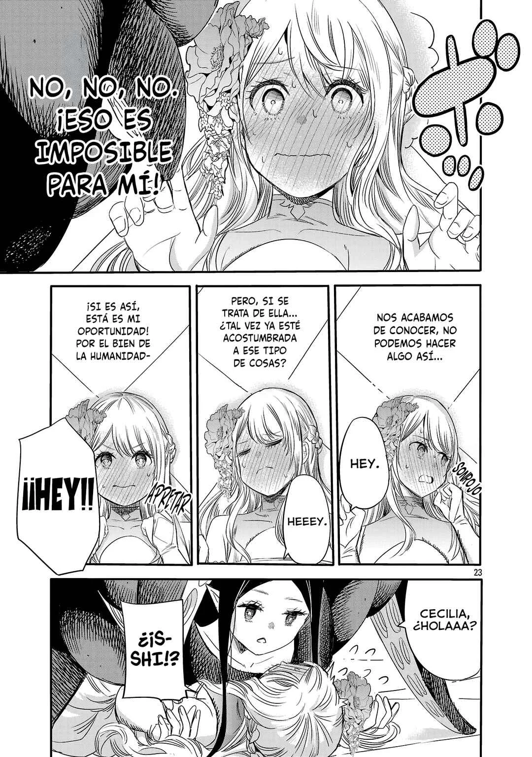 Koushaku Reijou no Rouraku Mission: Maou to no Seiryaku Kekkon ga, Jinrui Saigo no Kirifuda desu!... tte, Maou ga Onnanoko no Baai wa Dou Sureba Ii no desu ka!? Capítulo 2 - Page 24