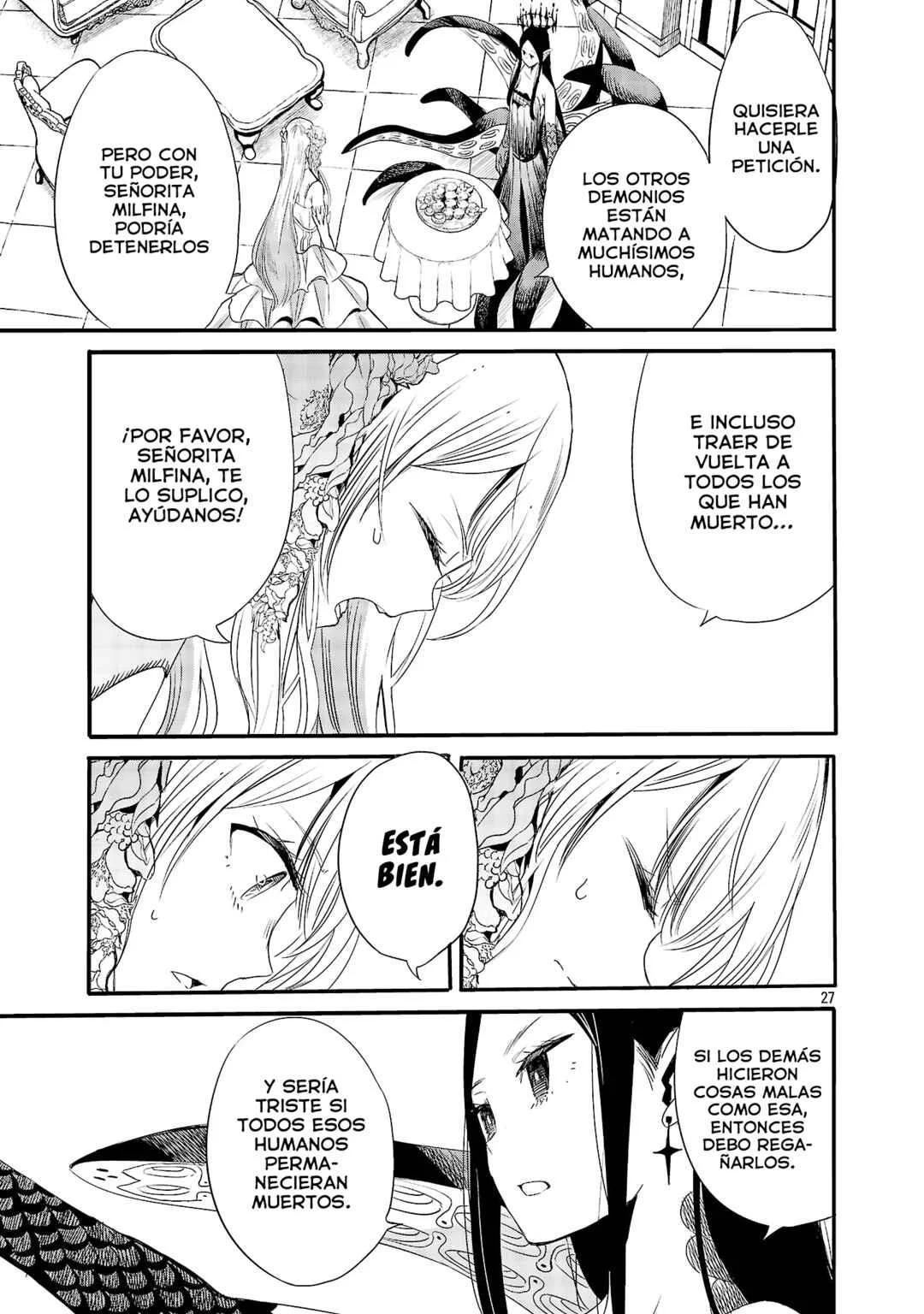 Koushaku Reijou no Rouraku Mission: Maou to no Seiryaku Kekkon ga, Jinrui Saigo no Kirifuda desu!... tte, Maou ga Onnanoko no Baai wa Dou Sureba Ii no desu ka!? Capítulo 3 - Page 28
