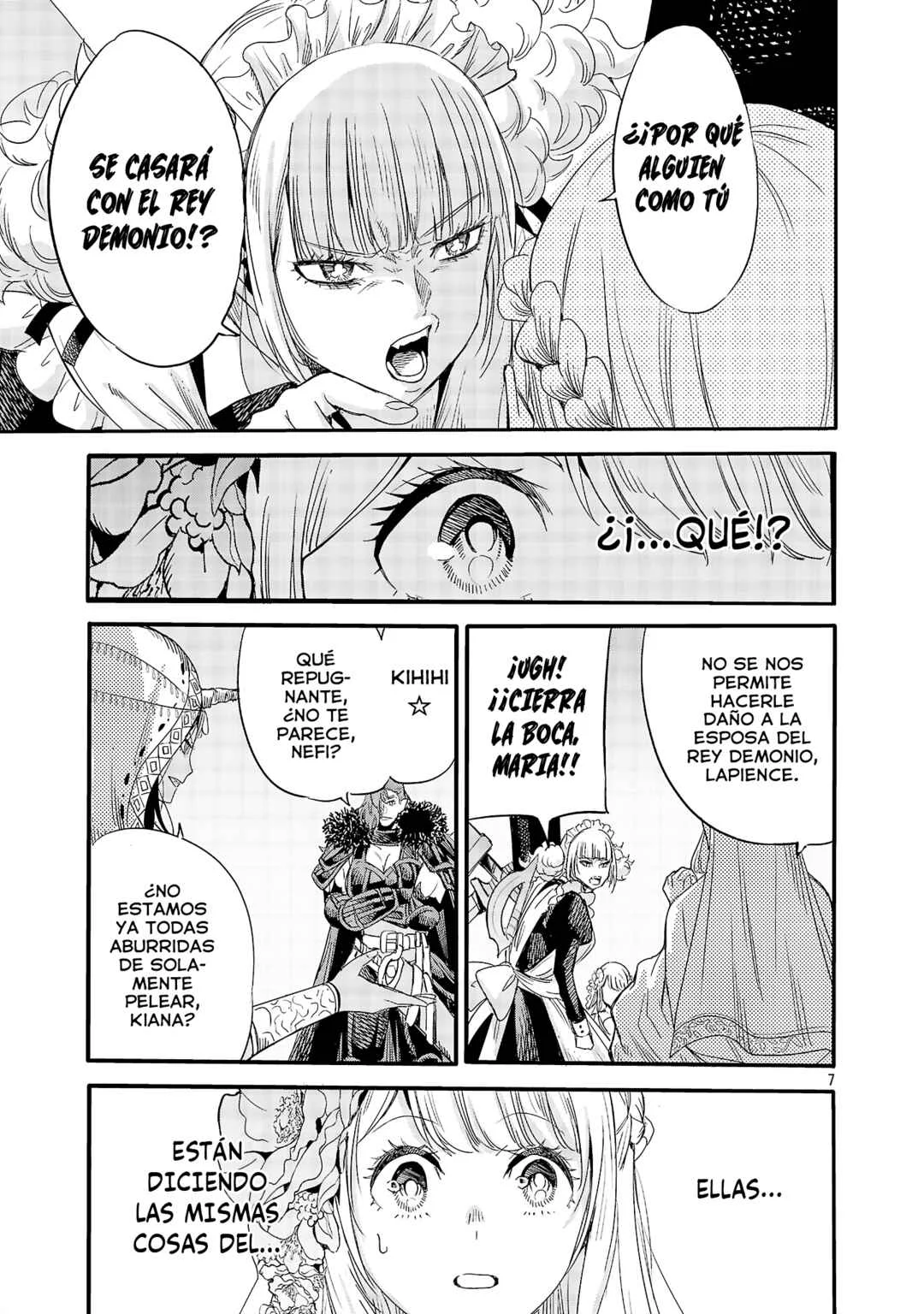 Koushaku Reijou no Rouraku Mission: Maou to no Seiryaku Kekkon ga, Jinrui Saigo no Kirifuda desu!... tte, Maou ga Onnanoko no Baai wa Dou Sureba Ii no desu ka!? Capítulo 4 - Page 8