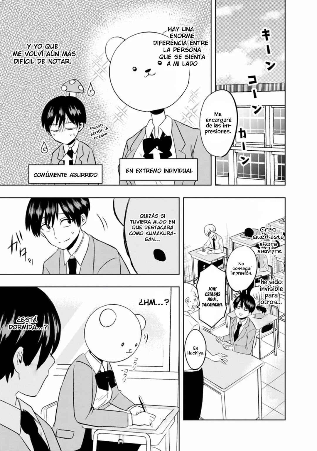 Kumakura-san to Boku Capítulo 1: "El incoloro y transparente yo" - Page 9