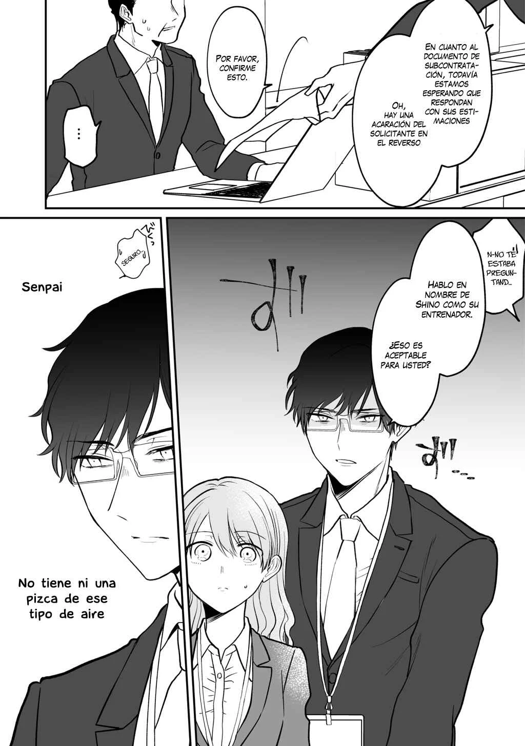 Kuuki ga "Yomeru" Shinnyuu Shain to Buaisou na Senpai (Web Comic) Capítulo 3 - Page 5