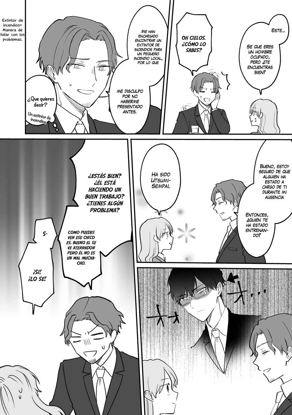 Kuuki ga "Yomeru" Shinnyuu Shain to Buaisou na Senpai (Web Comic) Capítulo 4 - Page 3