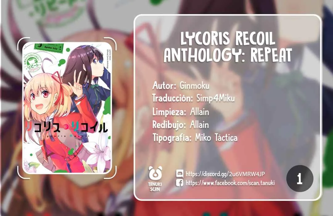 Lycoris Recoil Comic Anthology: Repeat Capítulo 1: LycoReco Reform | Ginmoku - Page 1