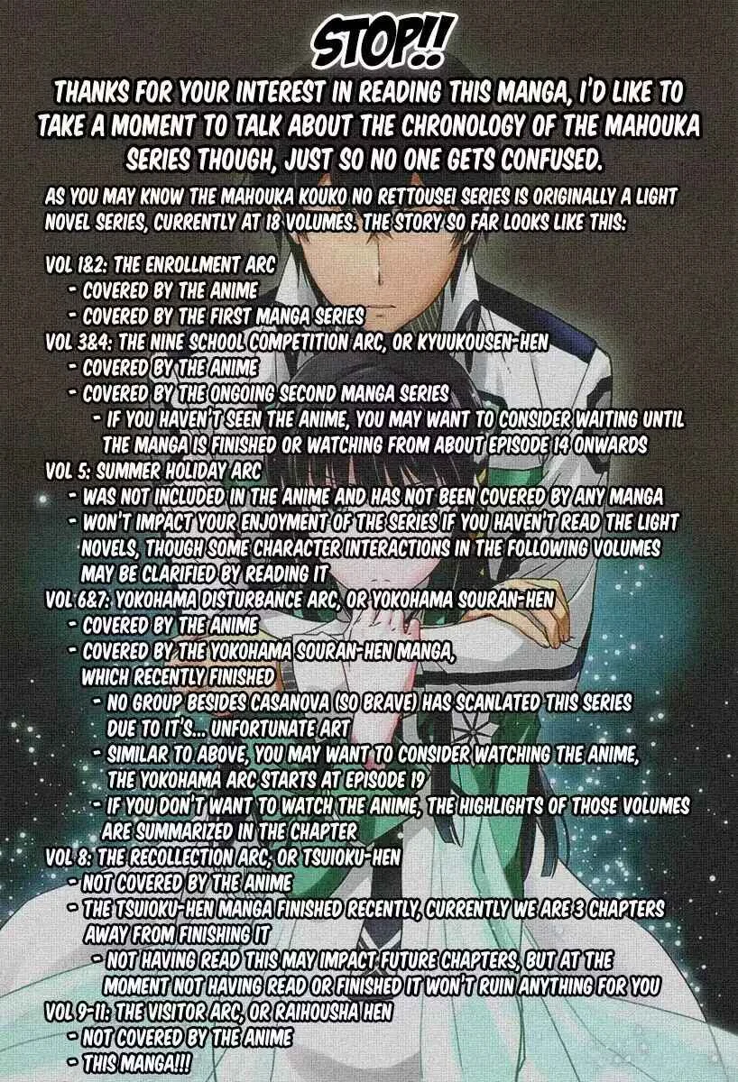 Mahouka Koukou no Rettousei - Raihousha-hen Capítulo 1 - Page 4