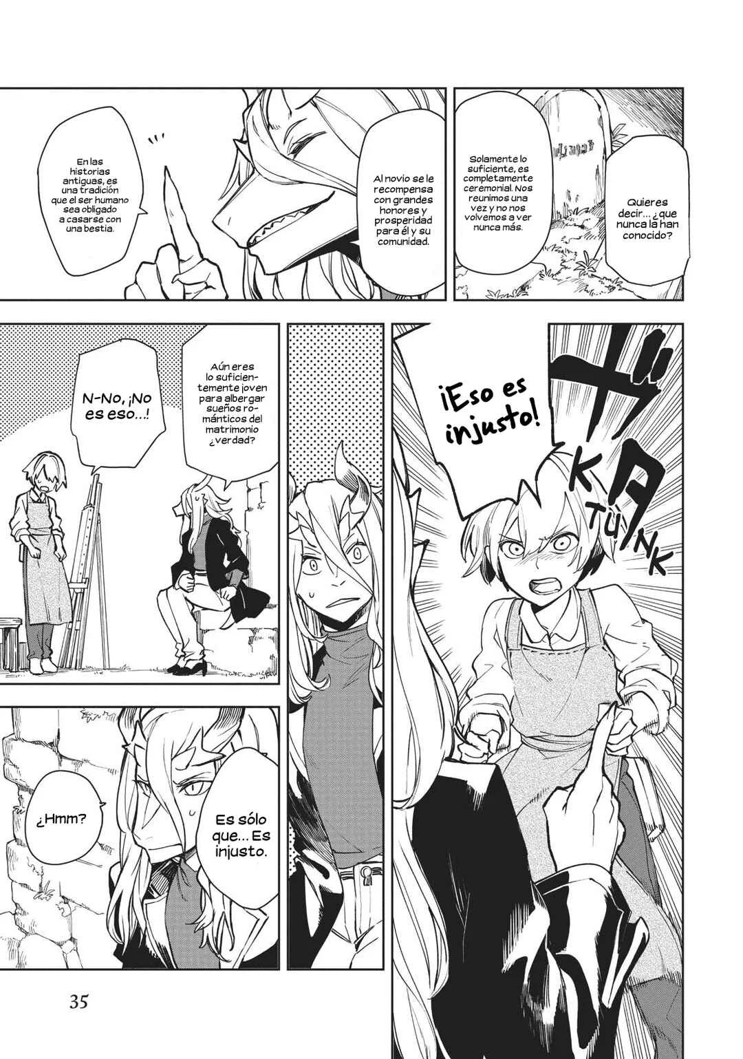 Mahoutsukai no Yome Shihen.108 - Majutsushi no Ao Capítulo 1 - Page 35