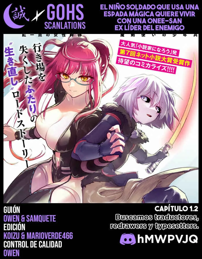 Maken Tsukai no Moto Shounen Hei wa, Moto Teki Kanbu no Onee-san to Issho ni Ikitai Capítulo 1.2 - Page 1