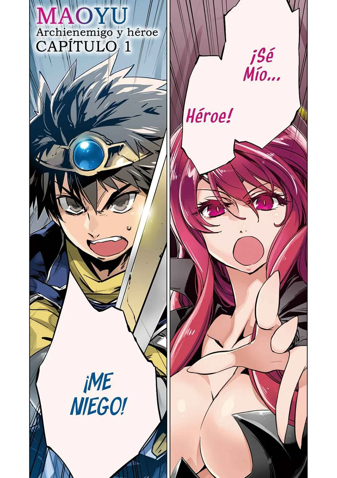 MAOYU : Archenemy and Hero “Become mine, Hero” “I refuse!” Capítulo 1: ¡Se Mio, Héroe! - Page 4