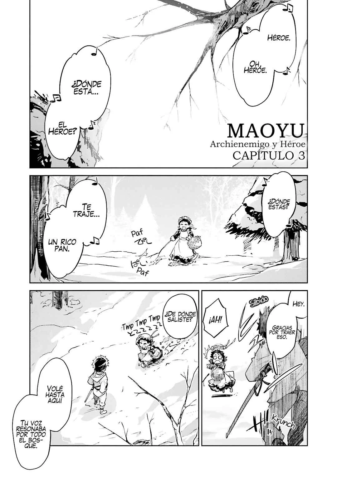 MAOYU : Archenemy and Hero “Become mine, Hero” “I refuse!” Capítulo 3: Tener Mucha Comida Me Hace Muy Feliz - Page 3