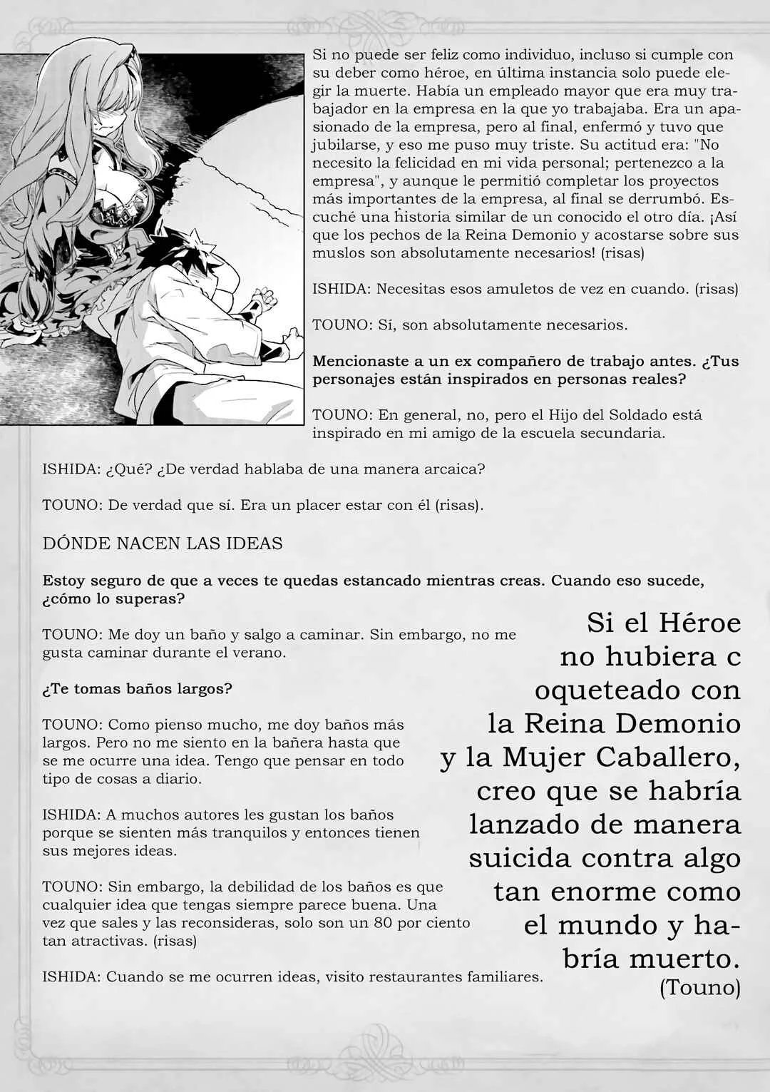 MAOYU : Archenemy and Hero “Become mine, Hero” “I refuse!” Capítulo 4.5: Extras Volumen 1 - Page 6