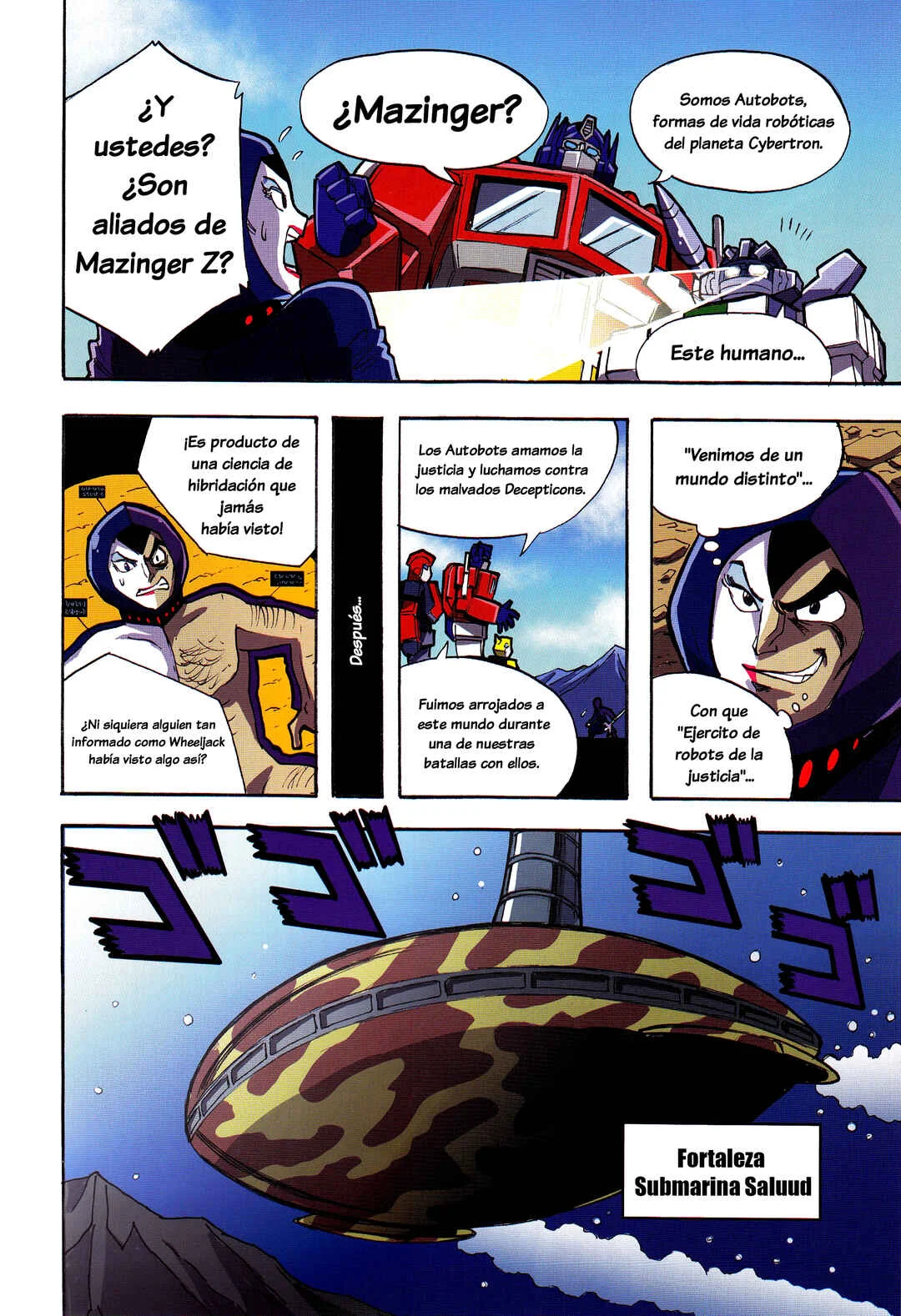 Mazinger Z vs. Transformers Capítulo 1: Capítulo 1 por Hayato Sakamoto - Page 9