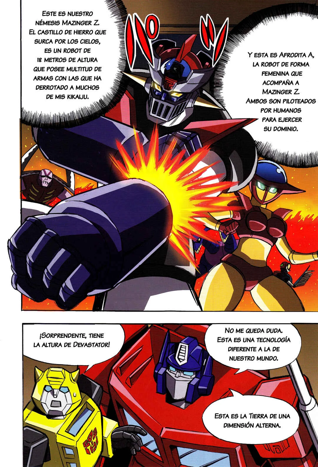 Mazinger Z vs. Transformers Capítulo 1: Capítulo 1 por Hayato Sakamoto - Page 12
