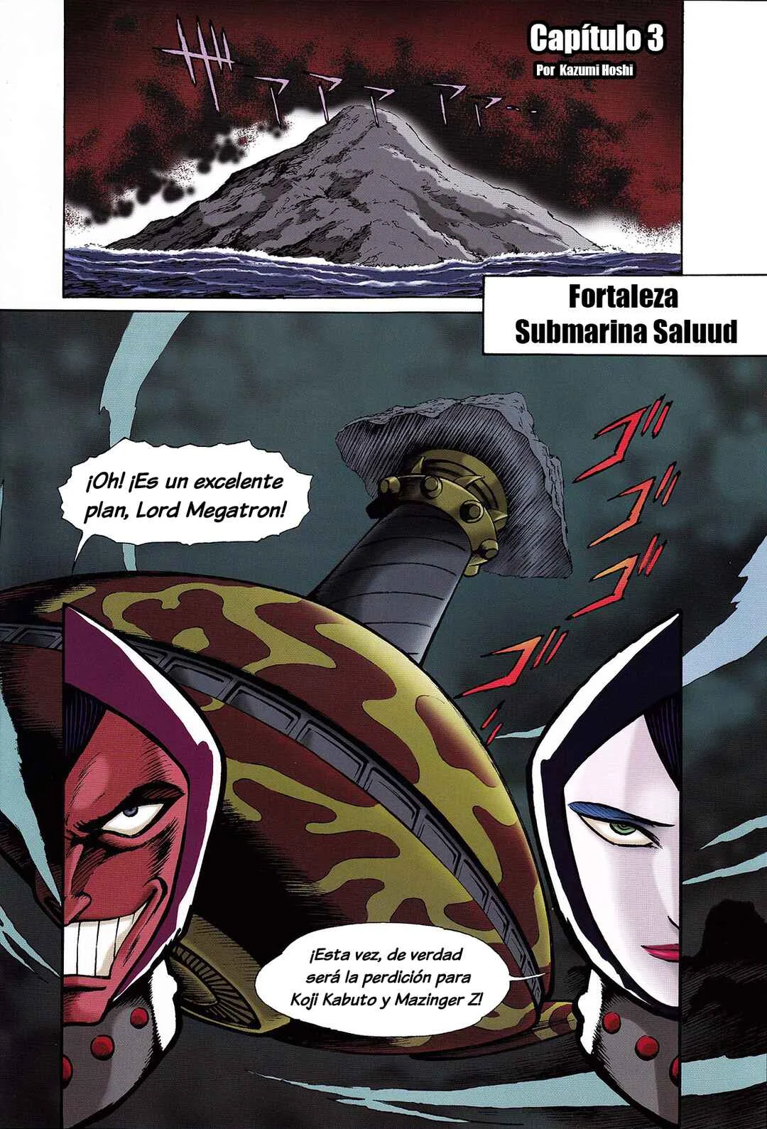 Mazinger Z vs. Transformers Capítulo 3: Capítulo 3 por Kazumi Hoshi - Page 1
