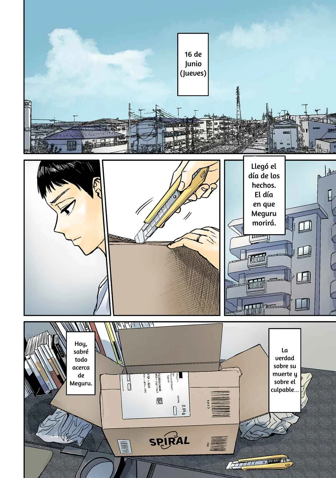 Meguru Mirai Capítulo 4: El día del crimen - Page 1