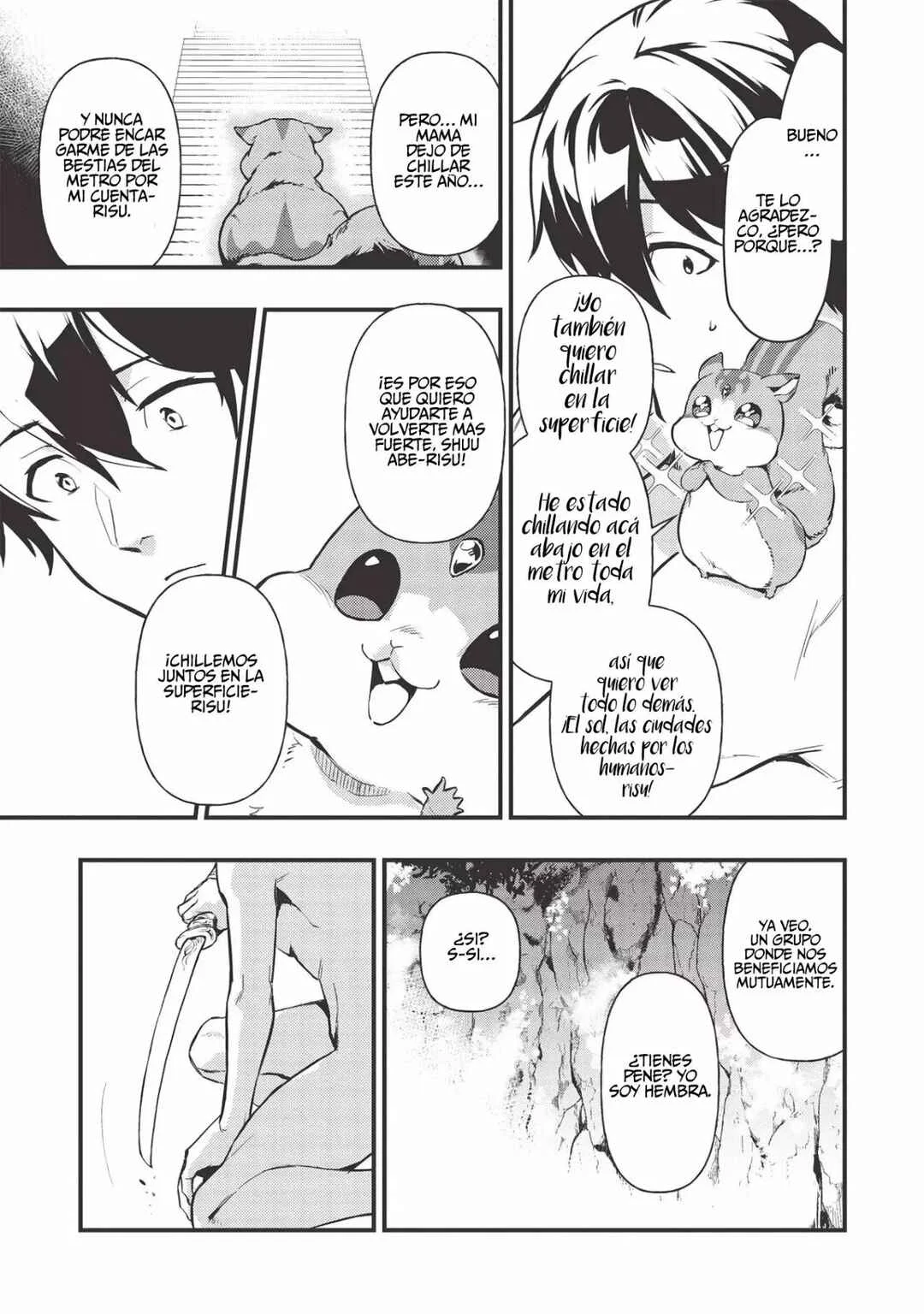 Meikyuu Metro ~Mezametara Saikyoushoku Datta node Shima Risu wo Tsurete Shinsekai wo Aruku~ Capítulo 1: Escena 1 - Page 39