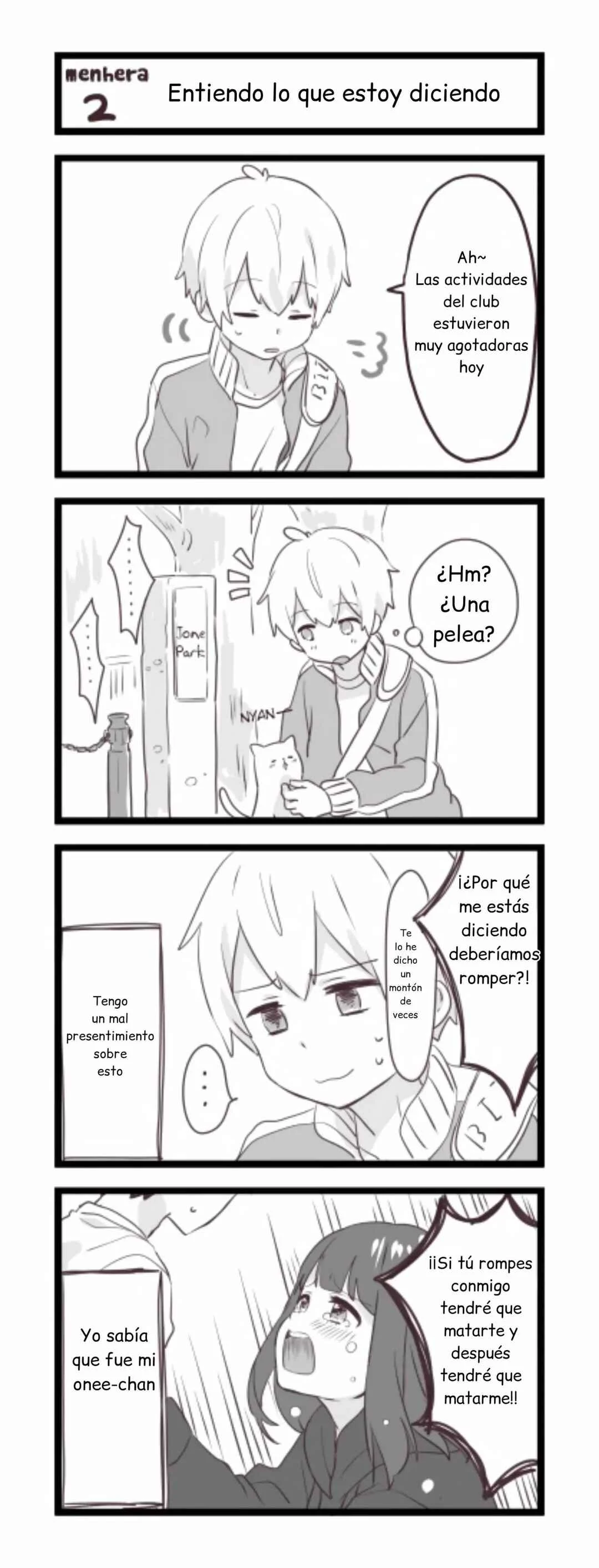 Menhera Shoujo Kurumi-chan Capítulo 2: Entiende lo que estoy diciendo - Page 3