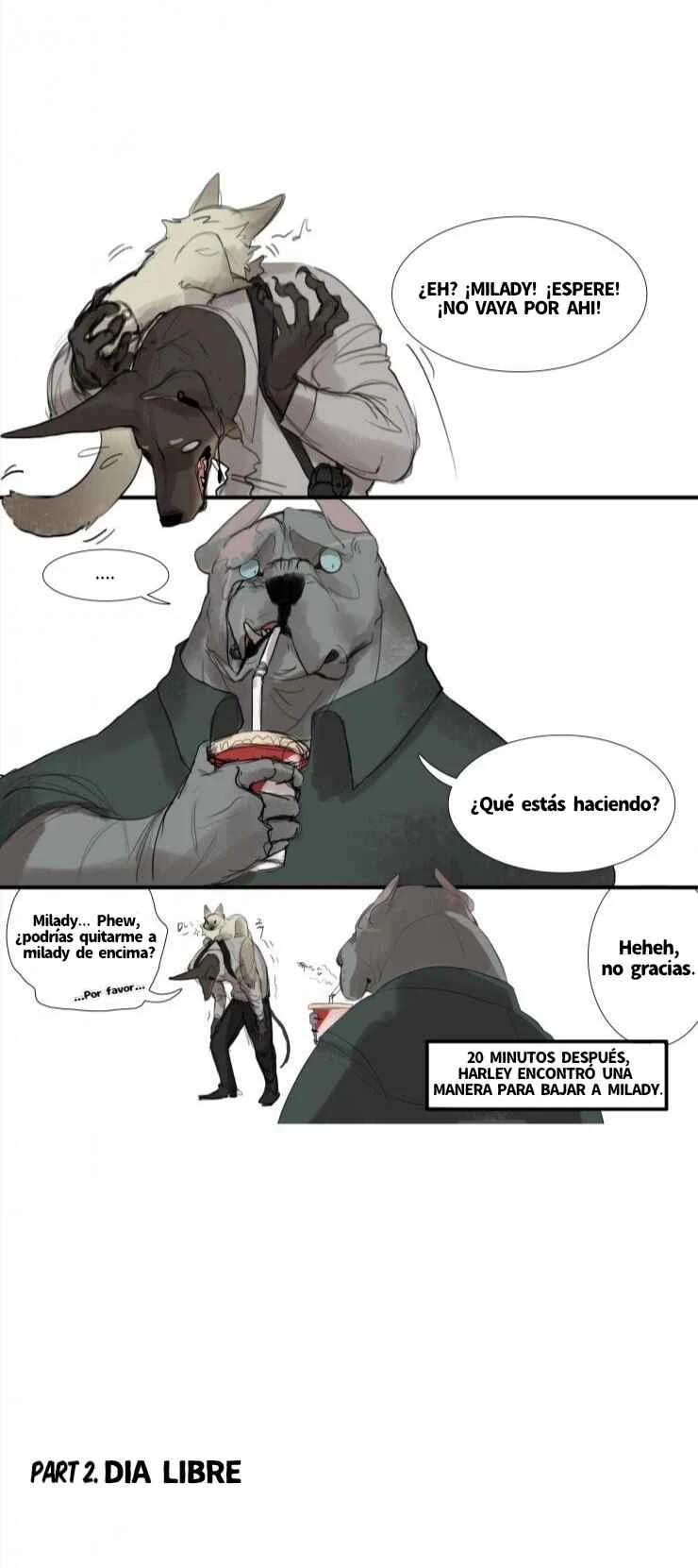 Miss Kitty and Her Bodyguards Capítulo 1: En Servicio | Día Libre - Page 4