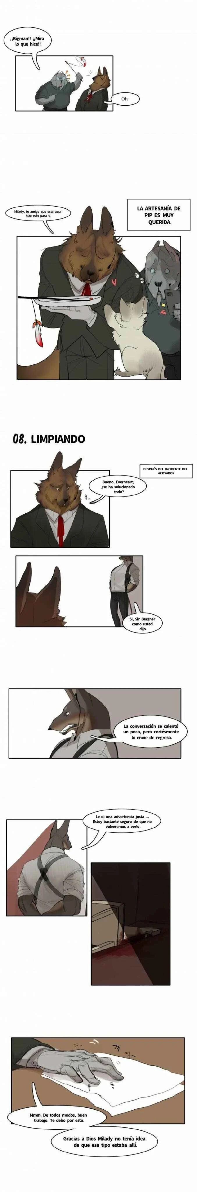 Miss Kitty and Her Bodyguards Capítulo 4: Acerca de Pip | Limpiando | Momento Aterrador - Page 2