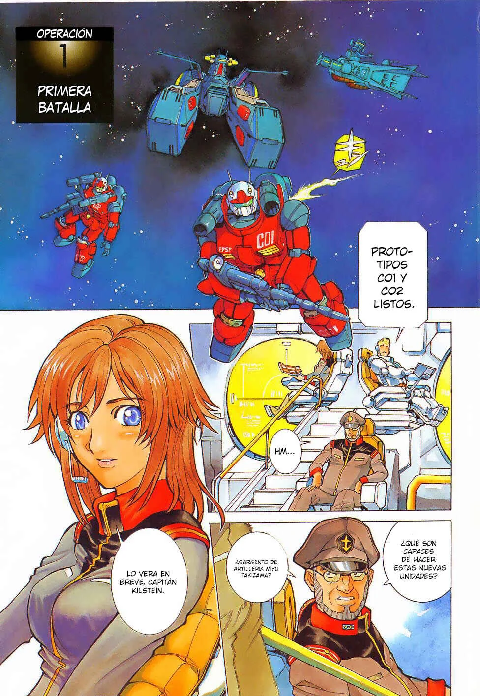 Mobile Suit Gundam Gaiden REBELLION: Space, at the End of a Flash... Capítulo 1: Operación 1: Primera Batalla - Page 2