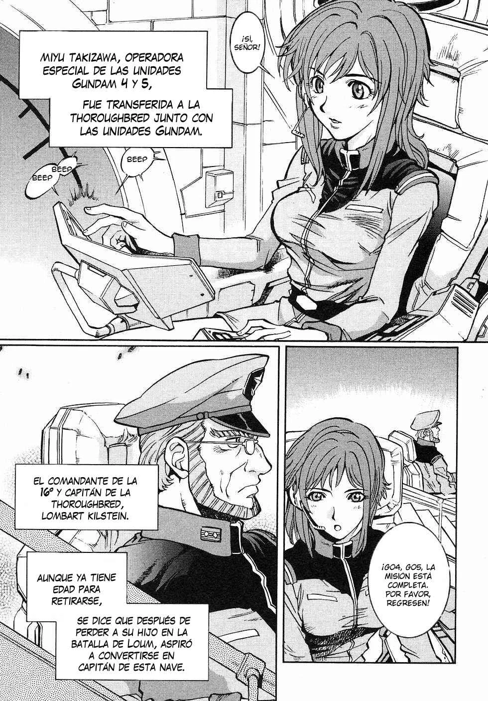 Mobile Suit Gundam Gaiden REBELLION: Space, at the End of a Flash... Capítulo 1: Operación 1: Primera Batalla - Page 8