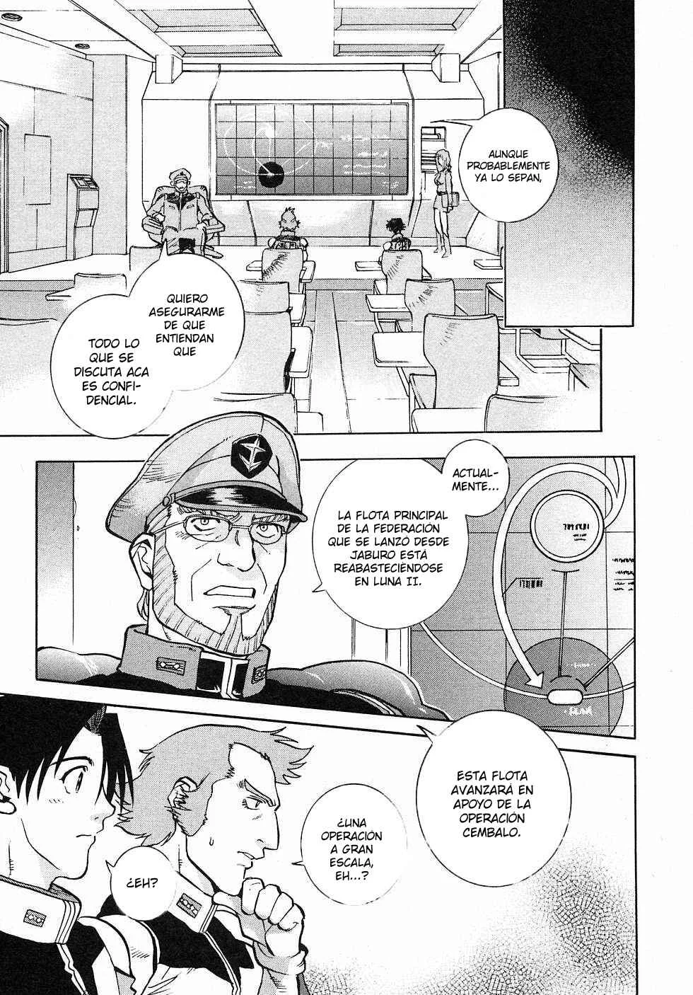 Mobile Suit Gundam Gaiden REBELLION: Space, at the End of a Flash... Capítulo 1: Operación 1: Primera Batalla - Page 20