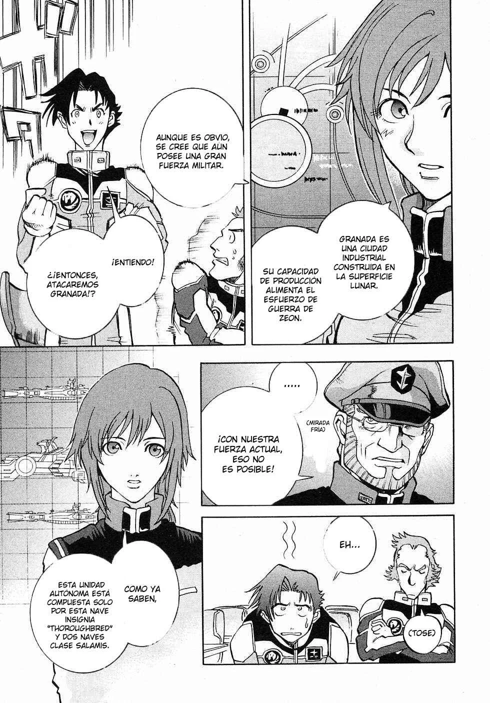 Mobile Suit Gundam Gaiden REBELLION: Space, at the End of a Flash... Capítulo 1: Operación 1: Primera Batalla - Page 22