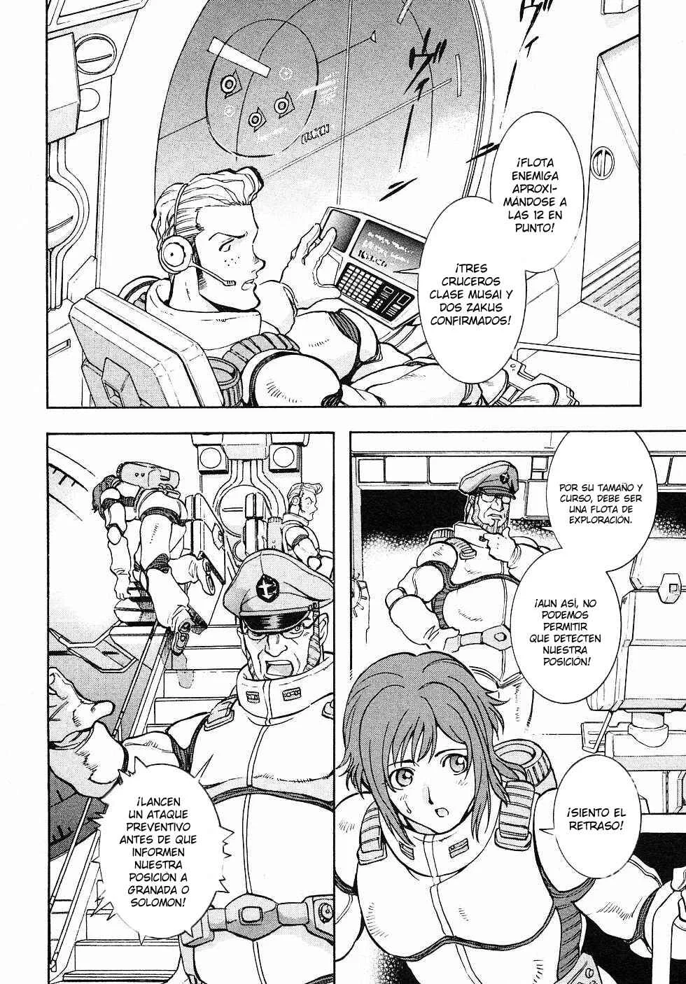 Mobile Suit Gundam Gaiden REBELLION: Space, at the End of a Flash... Capítulo 1: Operación 1: Primera Batalla - Page 29