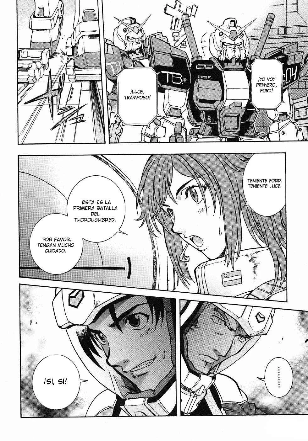Mobile Suit Gundam Gaiden REBELLION: Space, at the End of a Flash... Capítulo 1: Operación 1: Primera Batalla - Page 33