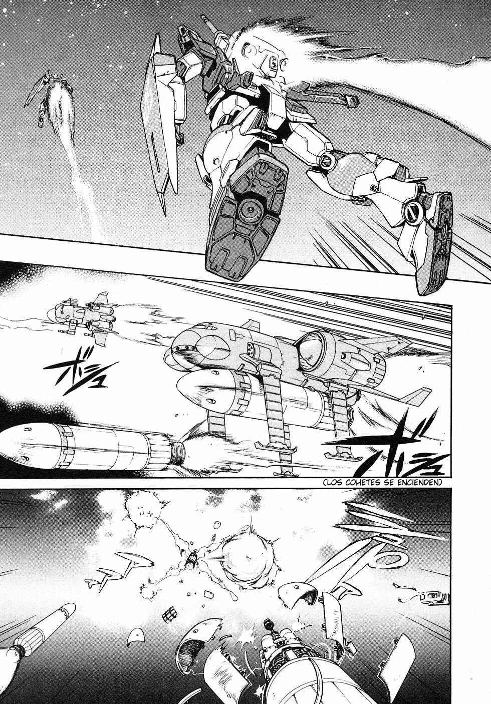 Mobile Suit Gundam Gaiden REBELLION: Space, at the End of a Flash... Capítulo 1: Operación 1: Primera Batalla - Page 38
