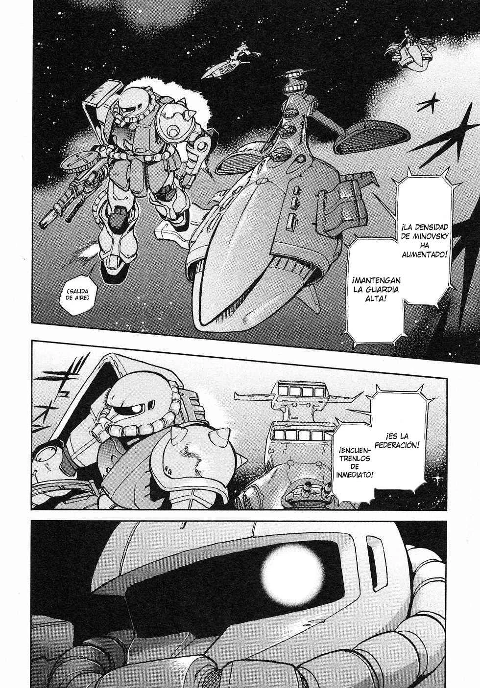 Mobile Suit Gundam Gaiden REBELLION: Space, at the End of a Flash... Capítulo 1: Operación 1: Primera Batalla - Page 39