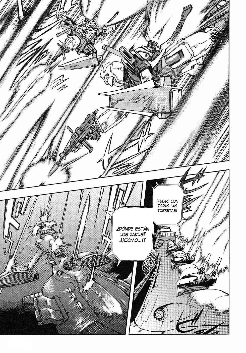 Mobile Suit Gundam Gaiden REBELLION: Space, at the End of a Flash... Capítulo 1: Operación 1: Primera Batalla - Page 42