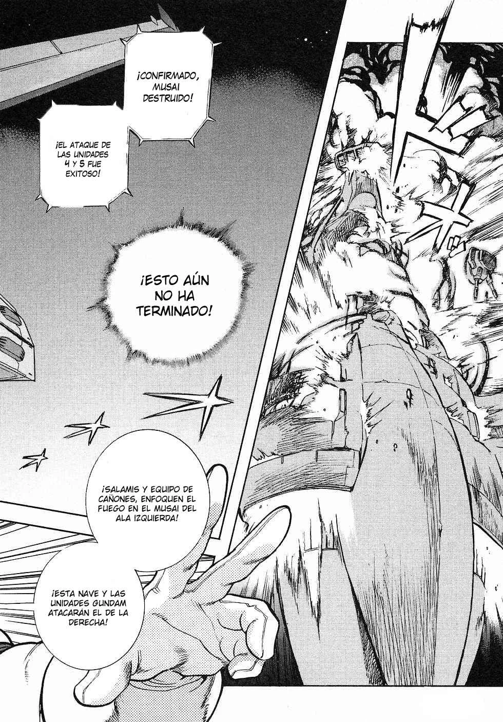 Mobile Suit Gundam Gaiden REBELLION: Space, at the End of a Flash... Capítulo 1: Operación 1: Primera Batalla - Page 43