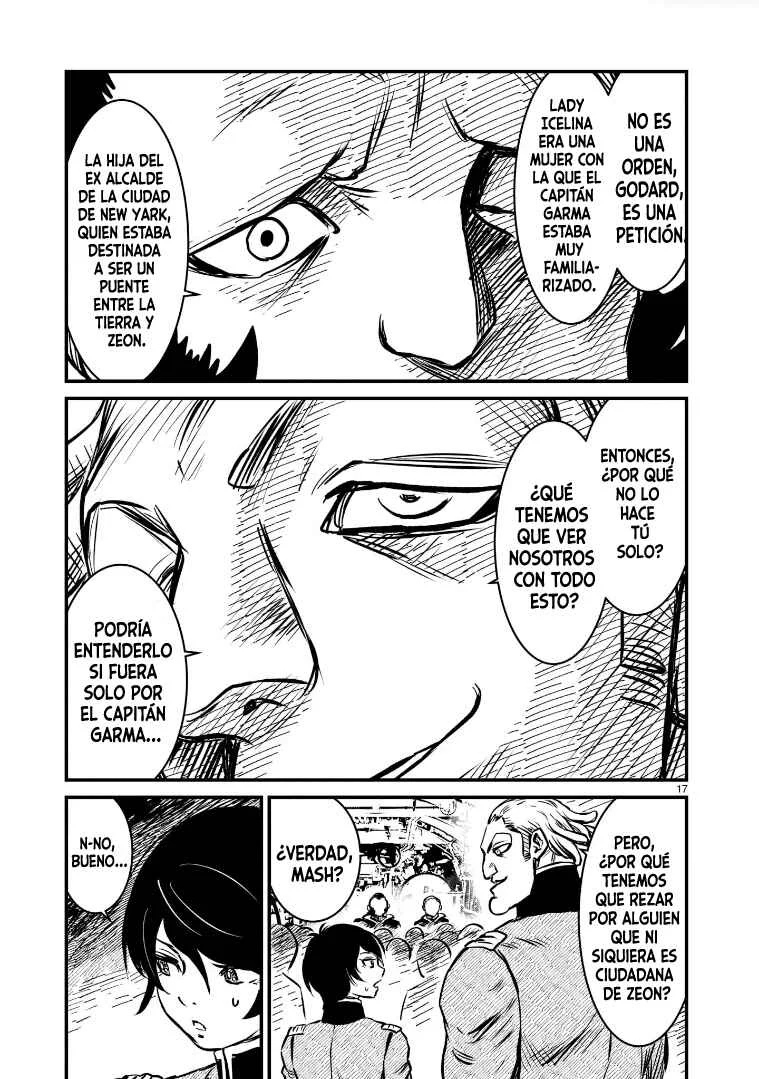 Mobile Suit Gundam: The battle tales of Flanagan Boone Capítulo 5: El Séquito de Gihren - Page 17