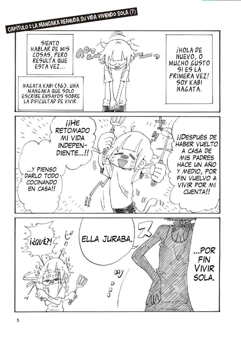 Moto Rakugaki to One Room Kurashi Capítulo 1: La mangaka reanuda su vida viviendo sola (?) - Page 6