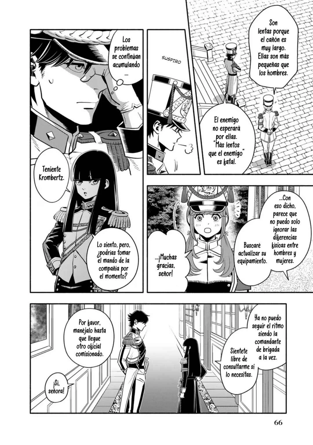 Musket Girls! ~Tensei Sanbou to Senretsu Otome-tachi~ Capítulo 3: ¡El oficial de personal "La Parca" da clases! - Page 4